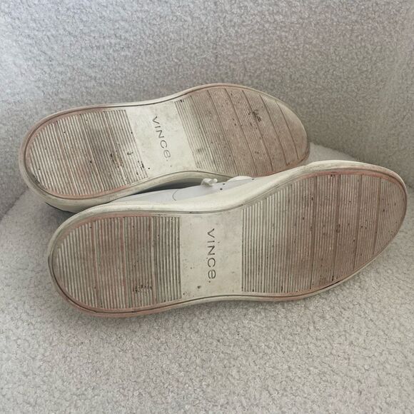 Vince Brady Sneaker Men’s White Leather $225 8 41 - Picture 10 of 10